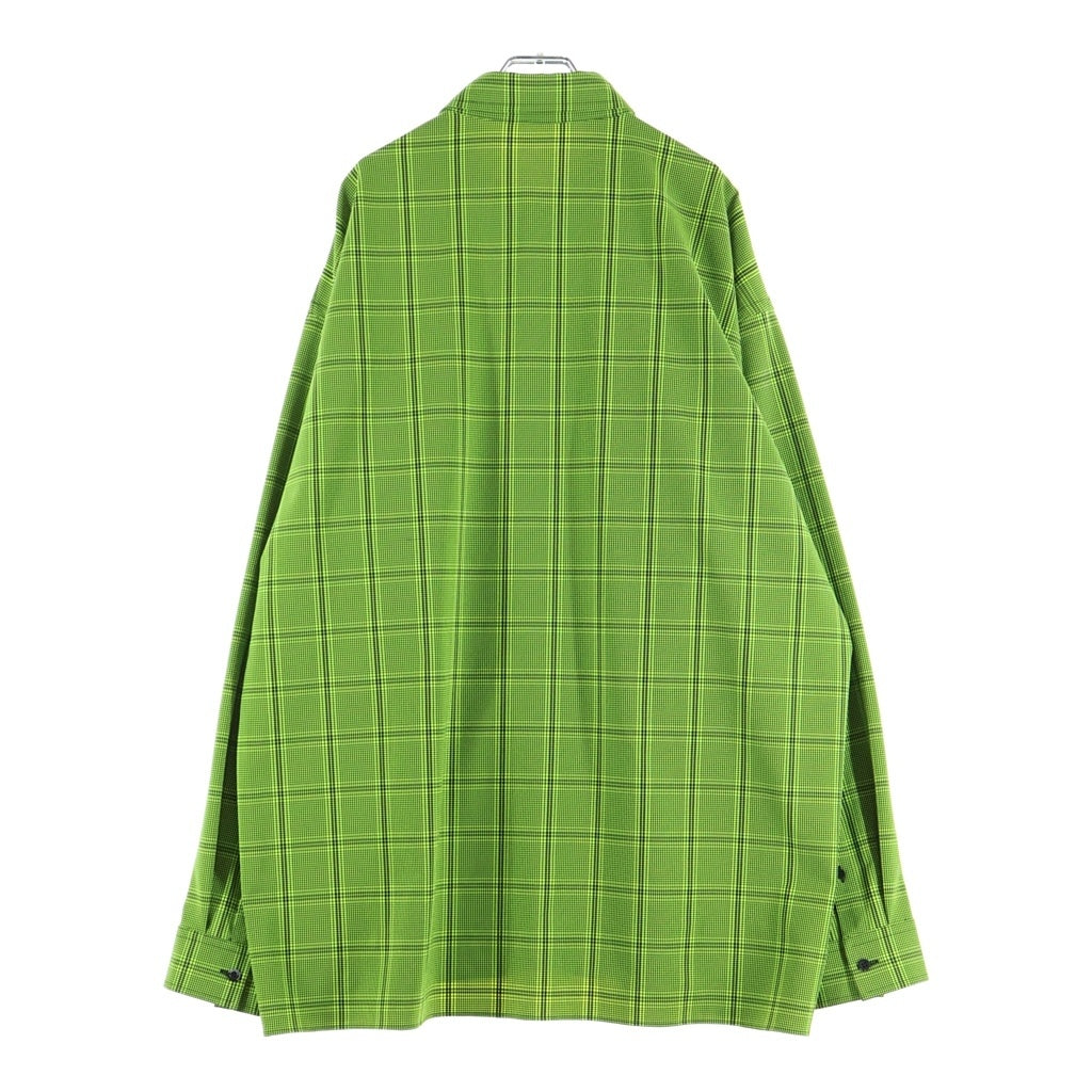 BALENCIAGA(バレンシアガ) オーバーサイズ レギュラーカラー 長袖チェックシャツ イエロー 626768 TIO06