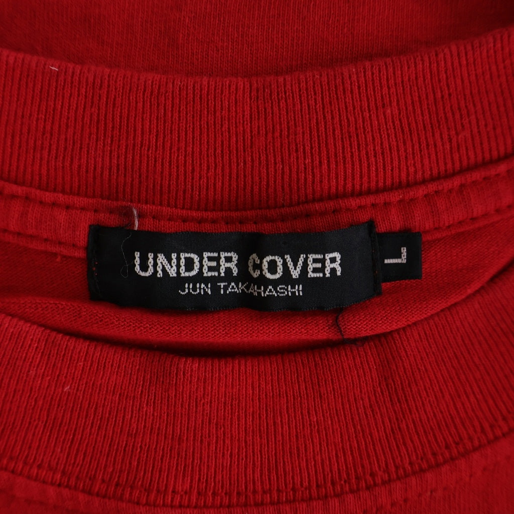 UNDERCOVER(アンダーカバー) ×頭脳警察 WE ARE THE BRAIN POLICE ARCHIEVE TEE ウィーアーザブレインポリス フロントプリントTシャツ 半袖クルーネックカットソー レッド