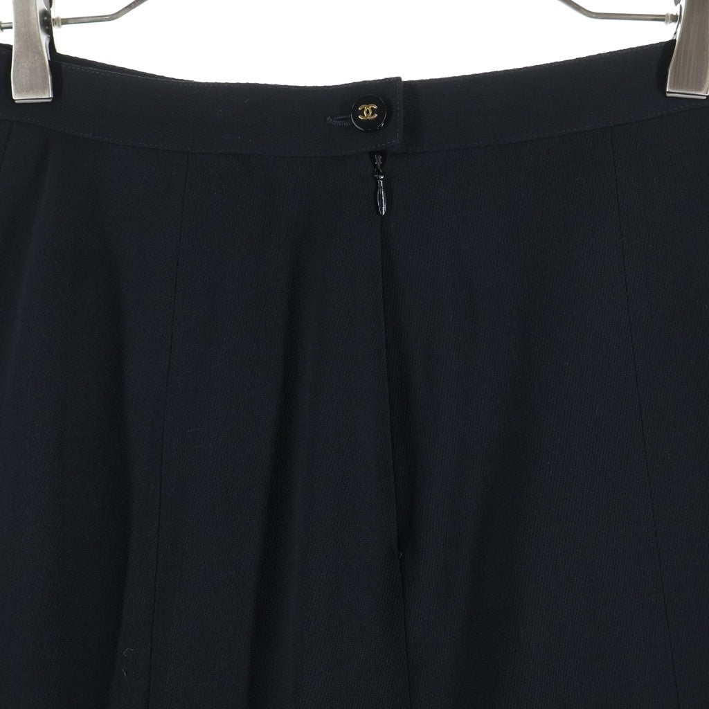 CHANEL(シャネル) ウール ココマークボタン タイト マーメイドスカート レディース ブラック