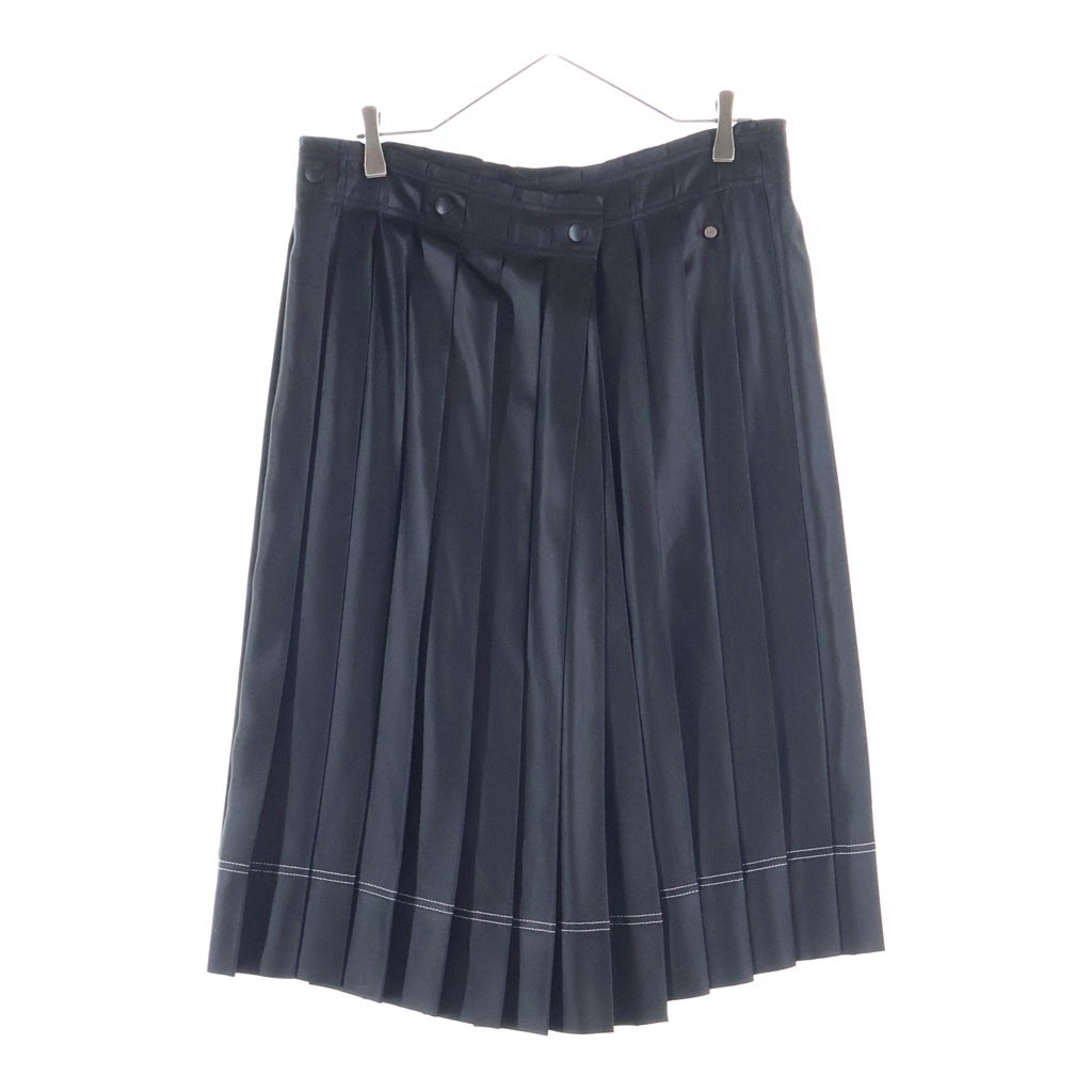 Acne Studios(アクネ ストゥディオズ) Pleated Wrap Skirt プリーツ ラップスカート レディース ブラック FN-WN-SKIR000228