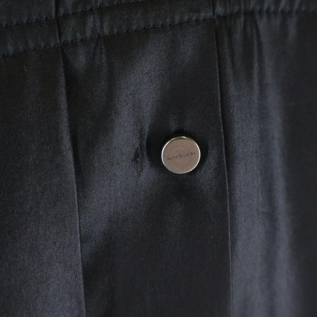 Acne Studios(アクネ ストゥディオズ) Pleated Wrap Skirt プリーツ ラップスカート レディース ブラック FN-WN-SKIR000228