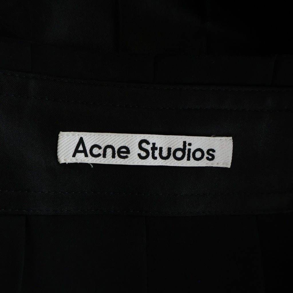 Acne Studios(アクネ ストゥディオズ) Pleated Wrap Skirt プリーツ ラップスカート レディース ブラック FN-WN-SKIR000228