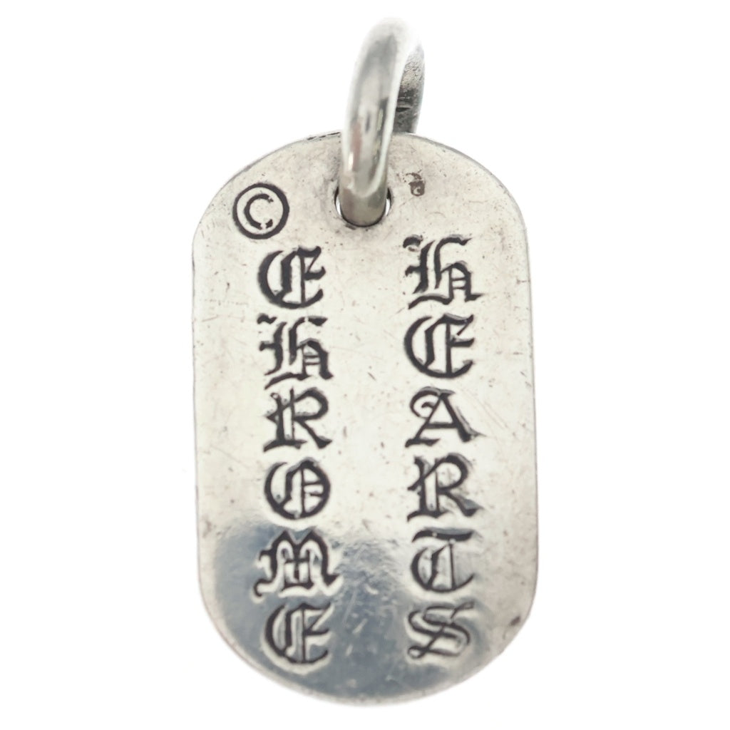 CHROME HEARTS(クロムハーツ) RAISED DOGTAG レイズドドッグタグ NYC限定 ネックレストップ シルバー