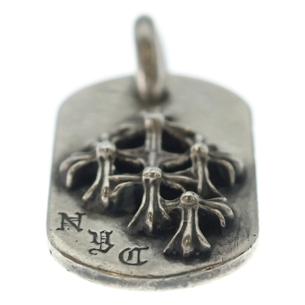 CHROME HEARTS(クロムハーツ) RAISED DOGTAG レイズドドッグタグ NYC限定 ネックレストップ シルバー