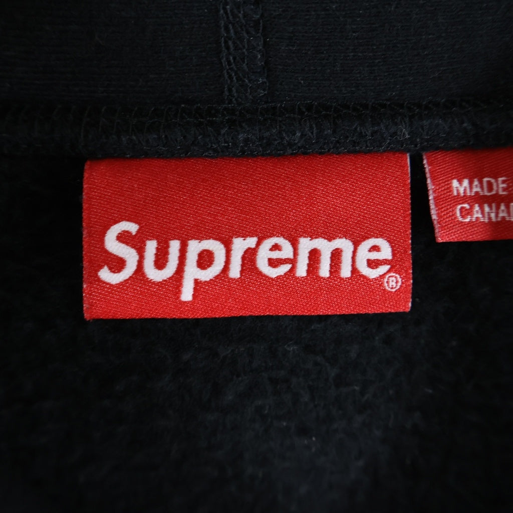 SUPREME(シュプリーム) 22AW Preme Hooded Sweatshirt ロゴワッペン プルオーバースウェットパーカー フーディー ブラック