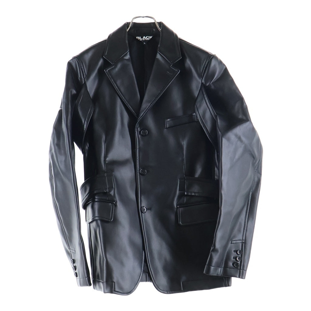 BLACK COMME des GARCONS(ブラックコムデギャルソン) 25AW AD2025 DOUBLE BUCKLE BLAZER バックダブルバックル ブレザー テーラードジャケット ブラック 1P-J004