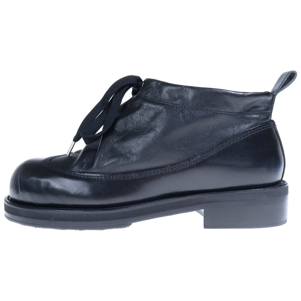 COMME des GARCONS HOMME PLUS(コムデギャルソンオムプリュス) 26SS AD2025 ×KIDS LOVE GAITE キッズラブゲイト レースアップブーツ ショートブーツ ブラック PQ-K101