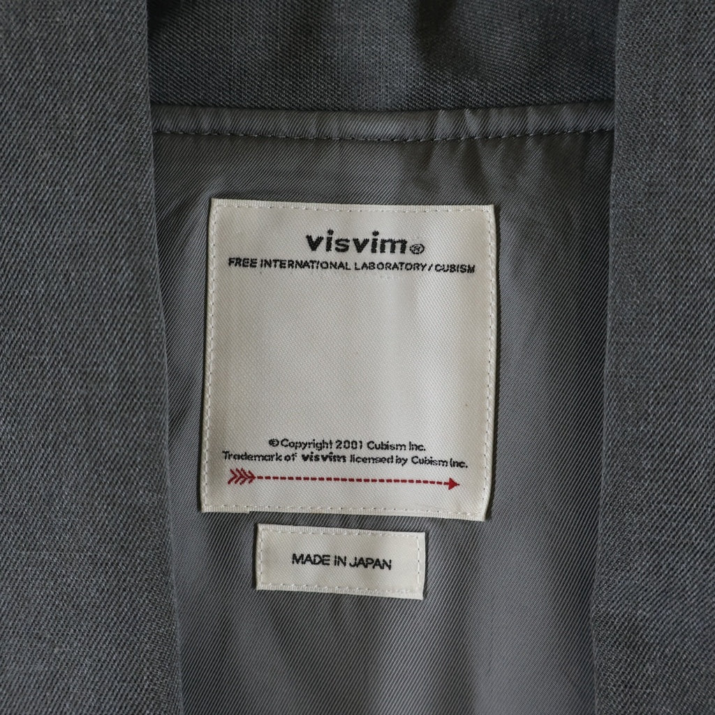 VISVIM(ヴィスヴィム) 21SS SANJURO KIMONO JKT サンジューロー キモノ ウールジャケット ブルゾン グレー 0121105013012