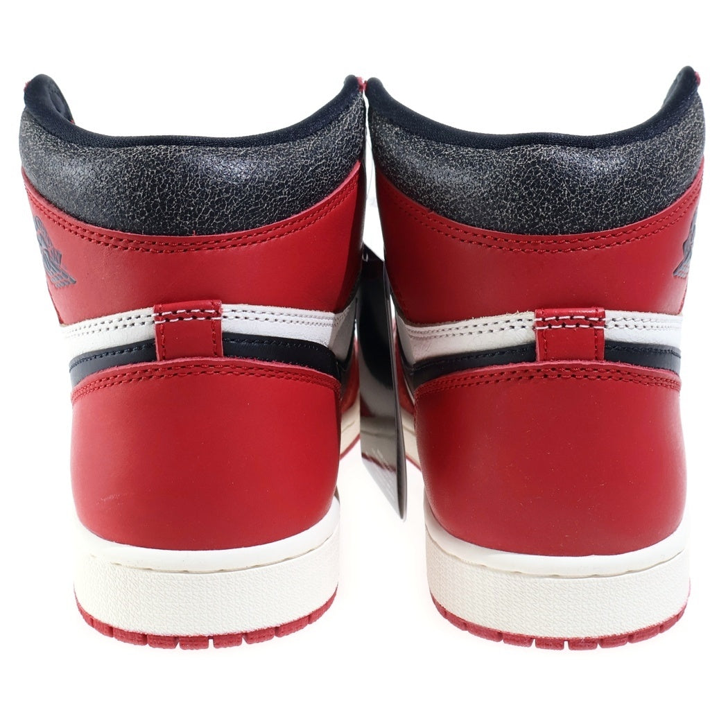 NIKE(ナイキ) AIR JORDAN 1 HIGH OG LOST&FOUND CHICAGO エアジョーダン1 ロストファウンド シカゴ ハイカットスニーカー レッド/ホワイト DZ5485-612