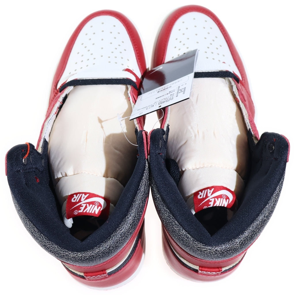 NIKE(ナイキ) AIR JORDAN 1 HIGH OG LOST&FOUND CHICAGO エアジョーダン1 ロストファウンド シカゴ ハイカットスニーカー レッド/ホワイト DZ5485-612