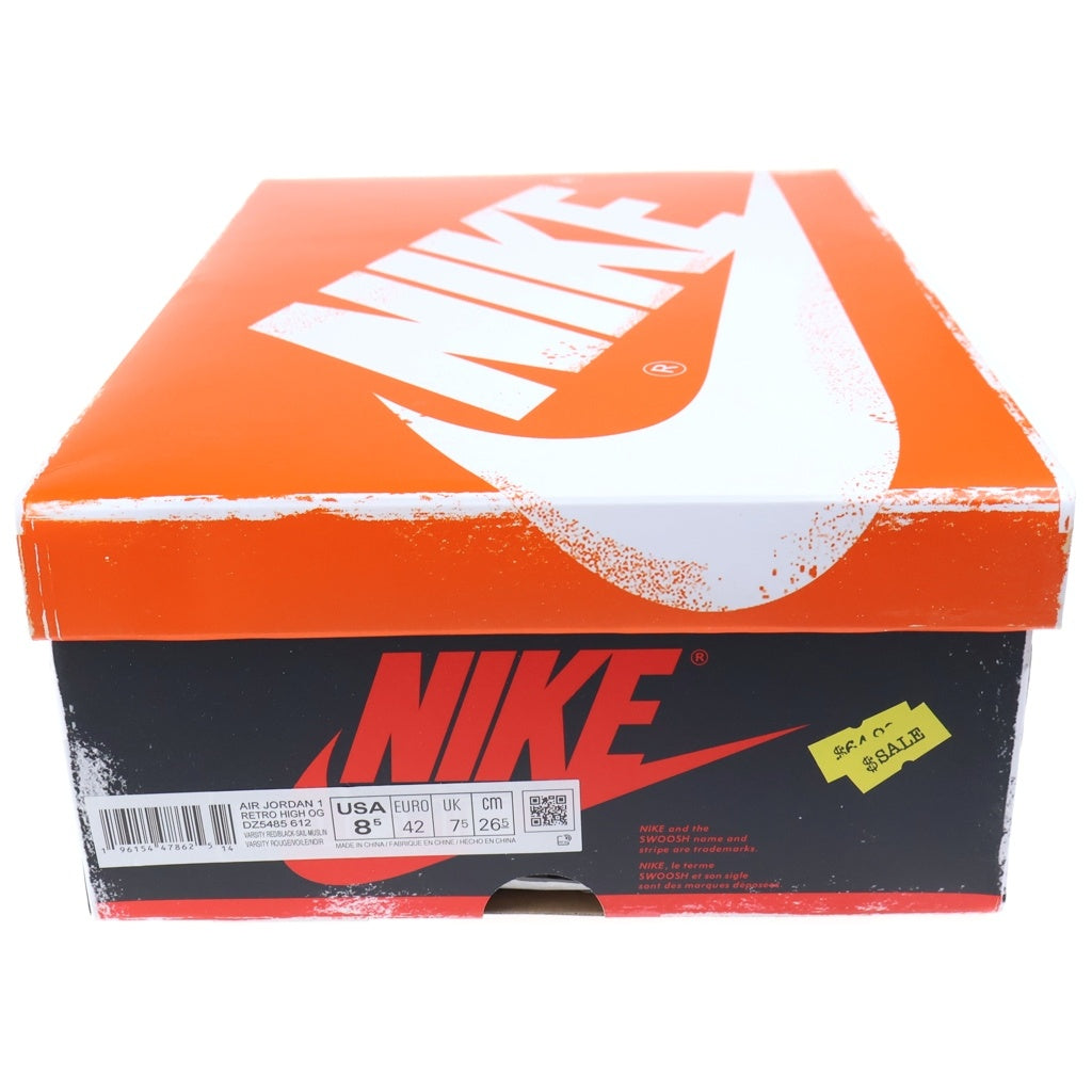 NIKE(ナイキ) AIR JORDAN 1 HIGH OG LOST&FOUND CHICAGO エアジョーダン1 ロストファウンド シカゴ ハイカットスニーカー レッド/ホワイト DZ5485-612