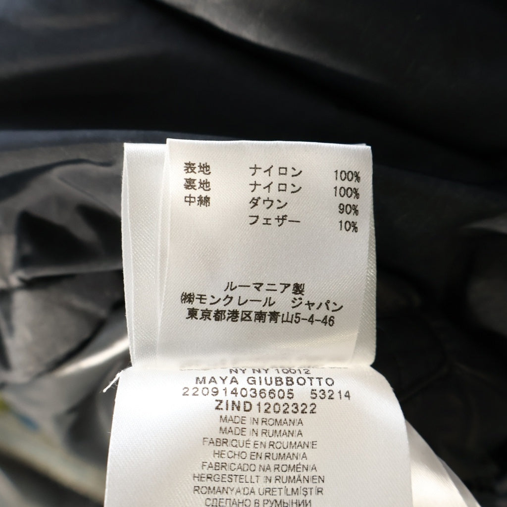 MONCLER(モンクレール) MAYA マヤ ジップアップフーデッドダウンジャケット ブラック 220914036605