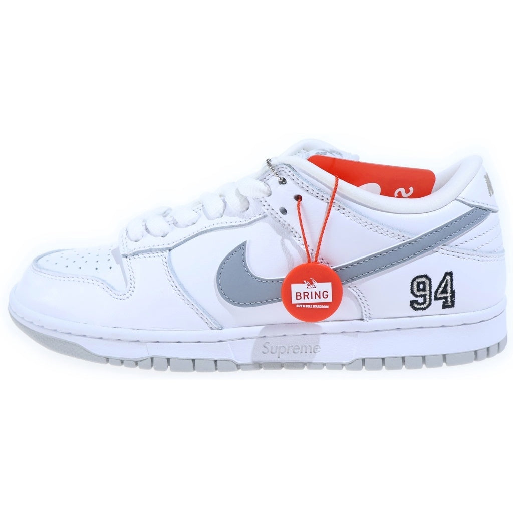 NIKE SB(ナイキエスビー) ×SUPREME DUNK LOW シュプリーム ダンク ローカットスニーカー US8/26cm ホワイト HQ8487-100