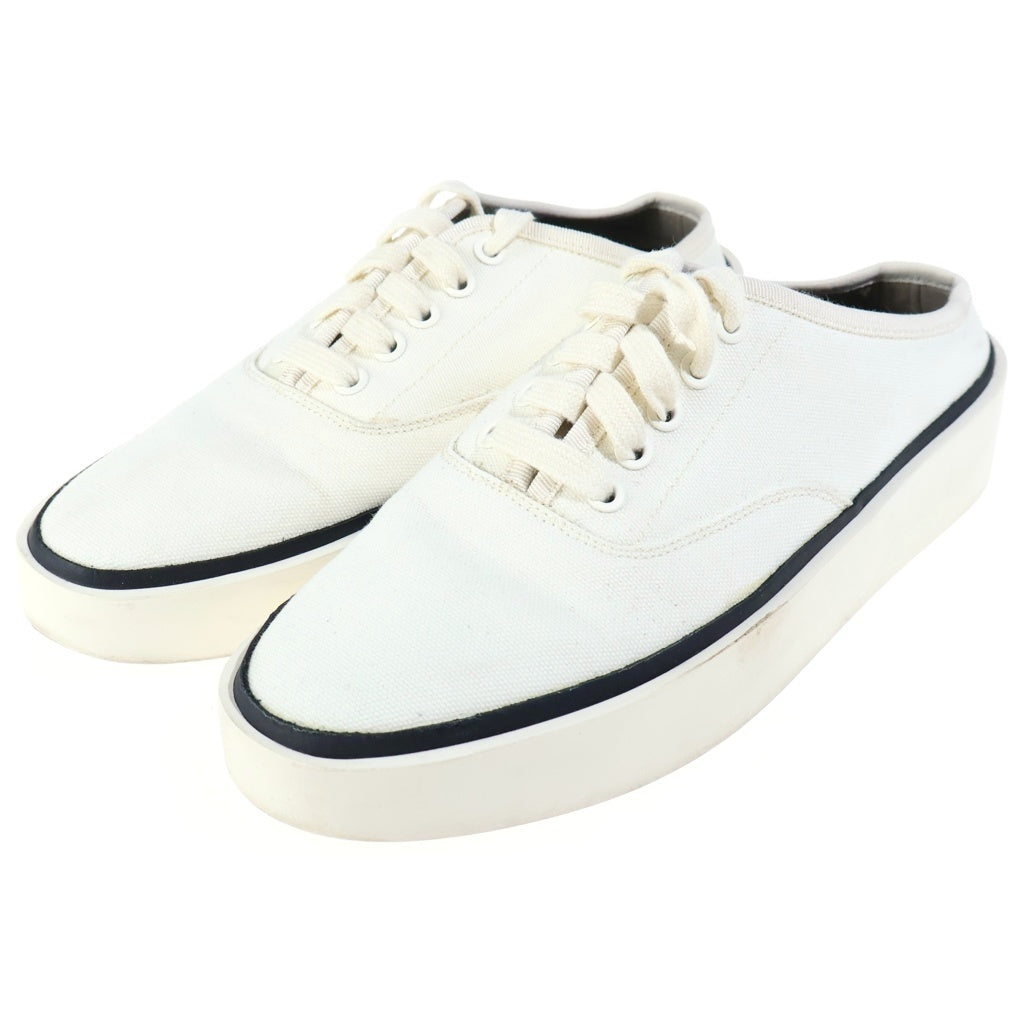 FEAR OF GOD(フィアオブゴッド) 7TH COLLECTION 101 BACKLESS SNEAKER 7THコレクション バックレス キャンバス ローカットスニーカー ホワイト
