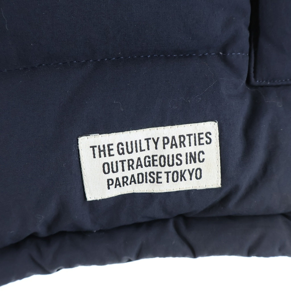 WACKO MARIA(ワコマリア) 16AW HOODED JACKET フーデッド ジップアップ ダウンジャケット ネイビー 16FW-WMO-OD02