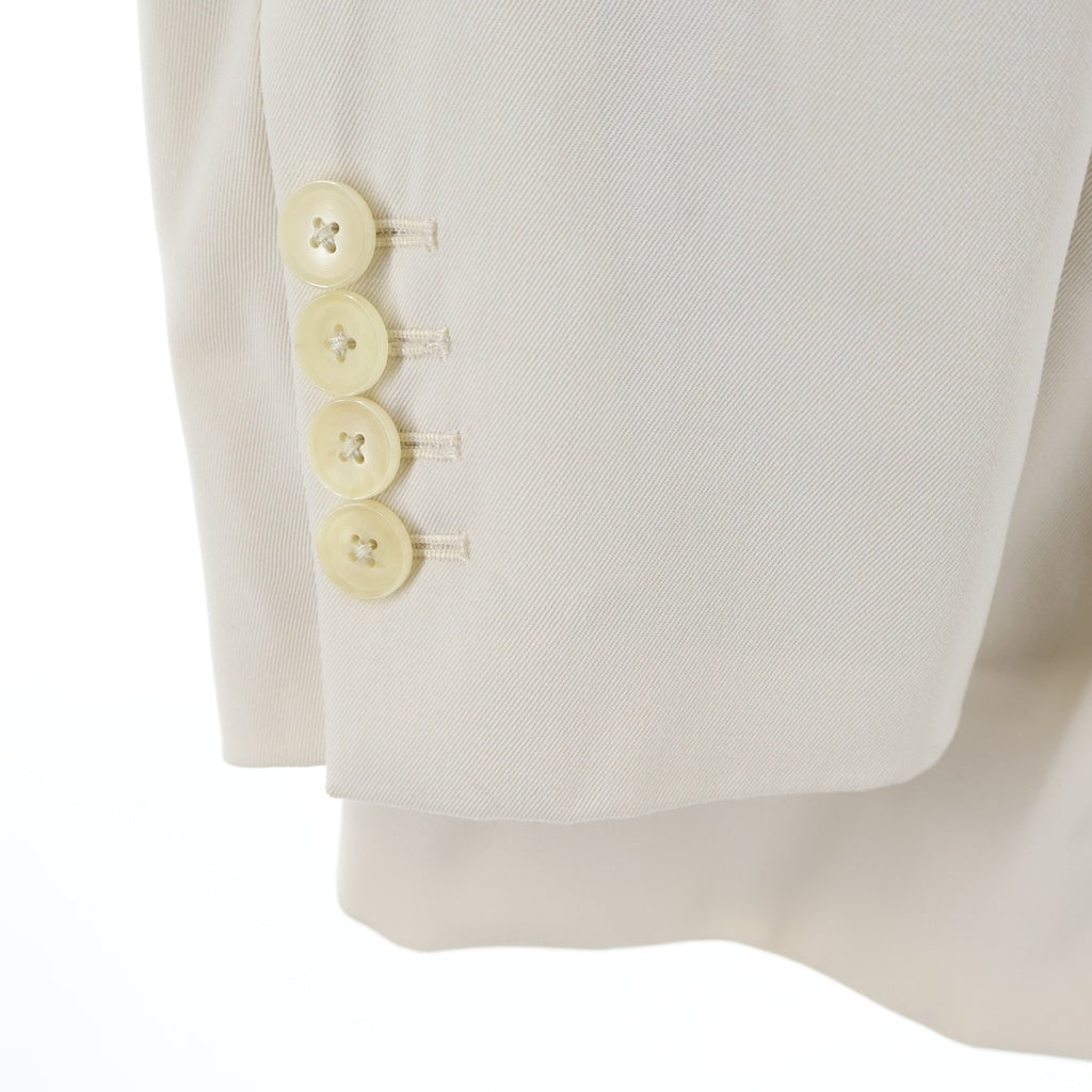 AURALEE(オーラリー) LIGHT WOOL MAX GABARDINE JACKET ライト ウール マックス ギャバジン テーラードジャケット ホワイト A23J02MG