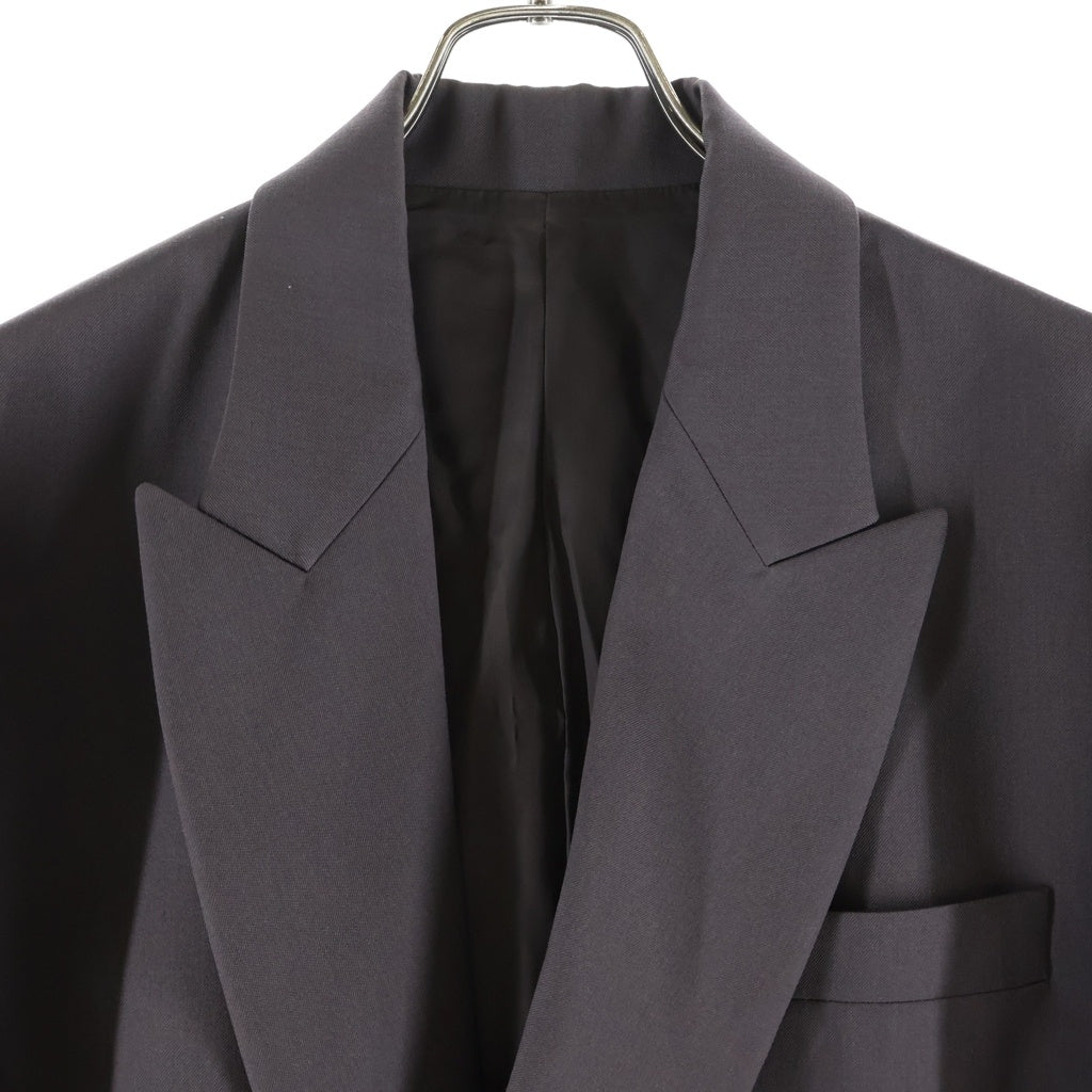 Stein(シュタイン) 21AW BREASTED JACKET オーバーサイズ ダブルブレスト ウール テーラードジャケット チャコール ST.276-1