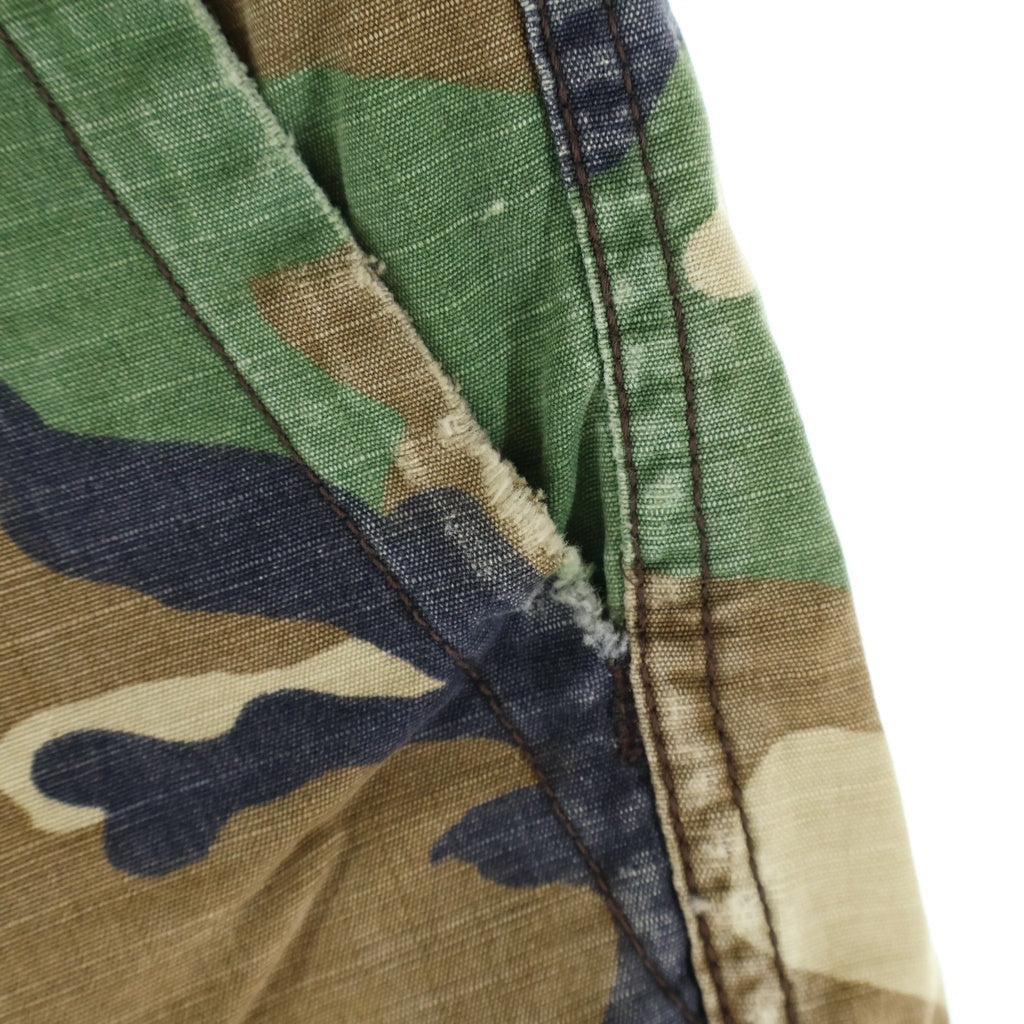 STUSSY(ステューシー) 90S OLD オールド 紺タグ リップストップ カモ柄 ハーフパンツ ショーツ カーキ