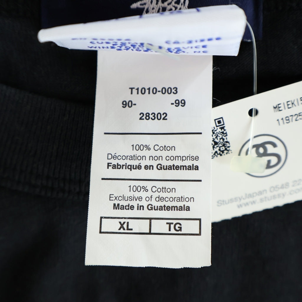 STUSSY(ステューシー) ×CHAMPION NAGOYA MEIEKI Chapt 5th Anniversary Tee チャンピオン 名古屋名駅 5周年記念 クルーネック半袖Tシャツ カットソー ブラック T1010-003