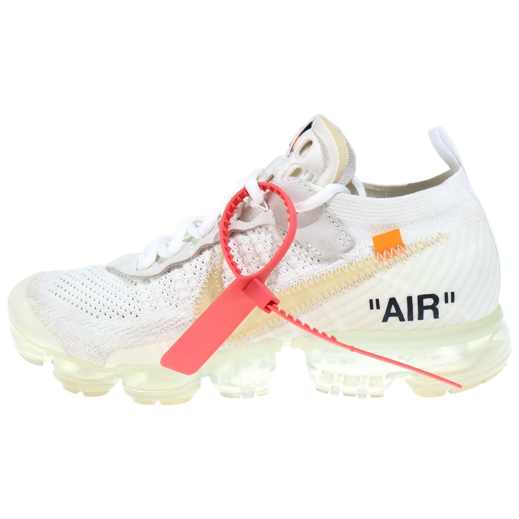 NIKE(ナイキ) ×OFF-WHITE THE 10 AIR VAPORMAX FK オフホワイト ザテン エアヴェイパーマックス フライニット ローカットスニーカー ホワイト US9/27cm AA3831-100