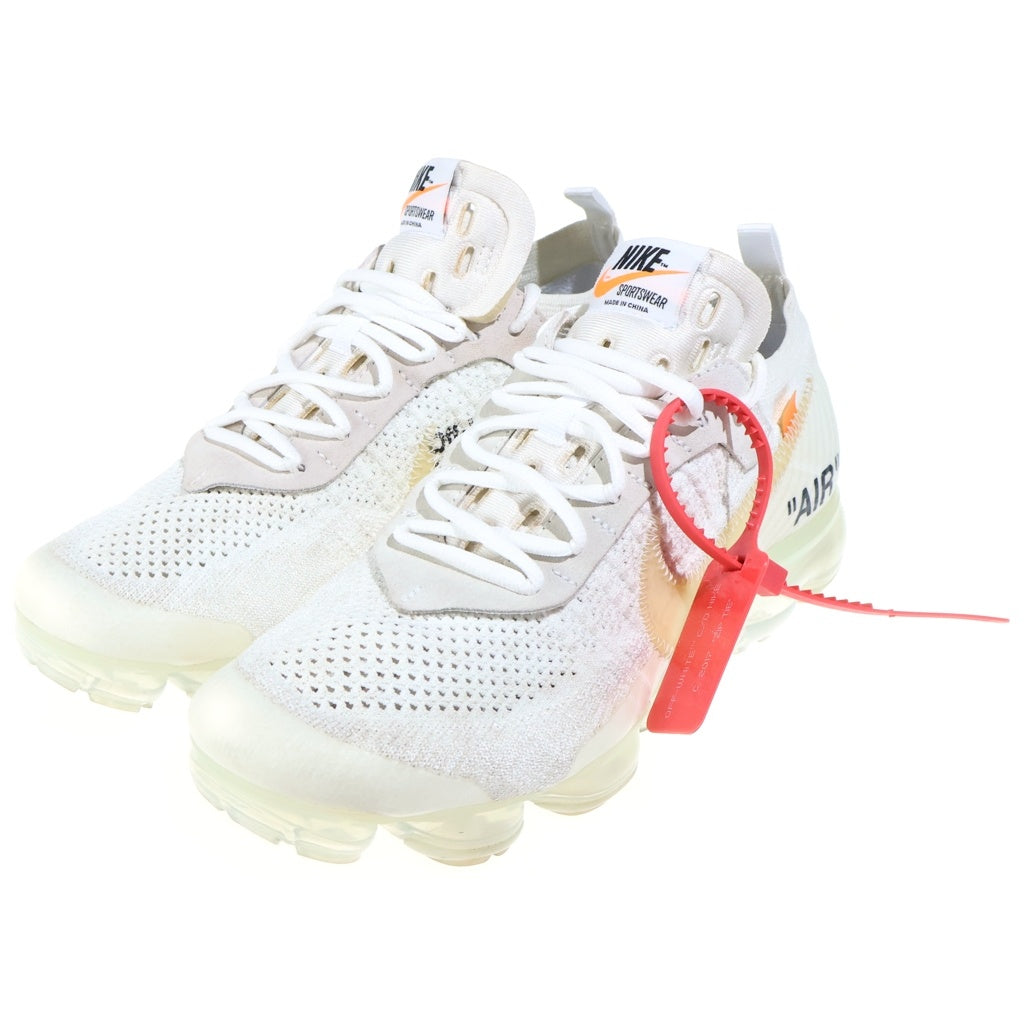 NIKE(ナイキ) ×OFF-WHITE THE 10 AIR VAPORMAX FK オフホワイト ザテン エアヴェイパーマックス フライニット ローカットスニーカー ホワイト US9/27cm AA3831-100