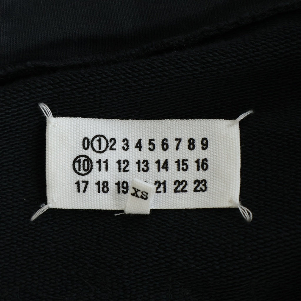 Maison Margiela(メゾンマルジェラ) 24AW オーバーサイズ ロゴエンブロイダー ジップアップ フーデッド スウェット パーカー グレー S50HG0046