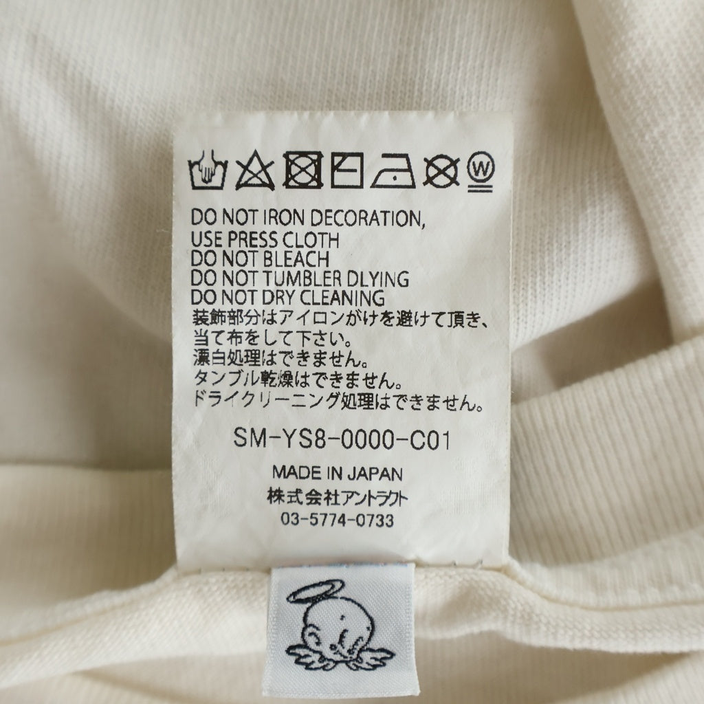 SAINT MICHAEL(セントマイケル) ×DENIM TEARS 24SS DT SS LIVES CREW リーバイスクループリント クルーネック半袖Tシャツ カットソー ホワイト SM-YS8-0000-C01