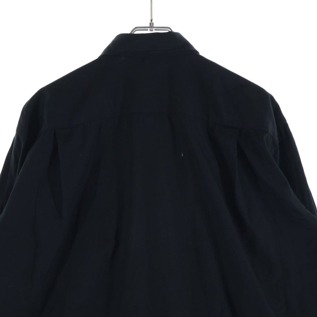 PLAY COMME des GARCONS(プレイコムデギャルソン) 23AW AD2023 L/S Shirt ハートロゴワッペン コットン 長袖シャツ ブラック AZ-B004