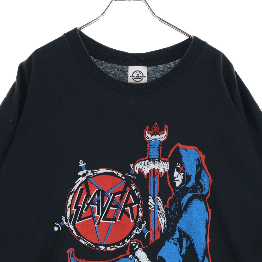 VINTAGE(ヴィンテージ) 90S-00S VINTAGE SLAYER SPILL THE BLOOD TOUR TEE スレイヤースピルザブラッド ツアー 両面プリント クルーネックTシャツ 半袖カットソー ブラック