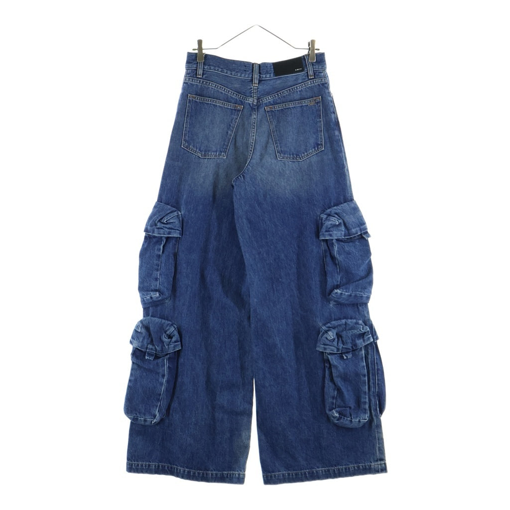 AMIRI(アミリ) 23AW BAGGY CARGO JEAN MA金具ロゴ バギーカーゴデニムパンツ インディゴ SRAW23WDF003SMRIRD0