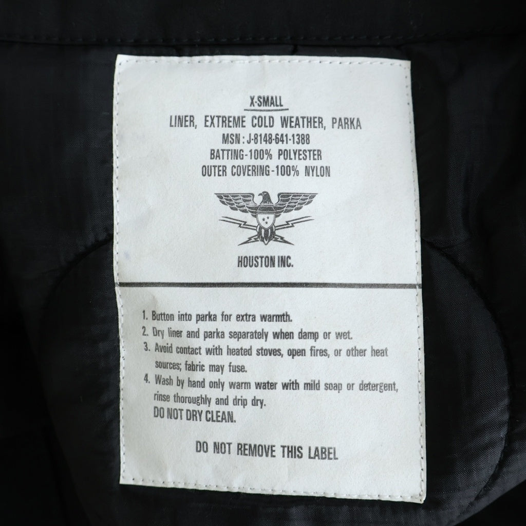 HOUSTON(ヒューストン) 3WAY M-65 PARKA ライナー付き モッズコート ブラック 51127