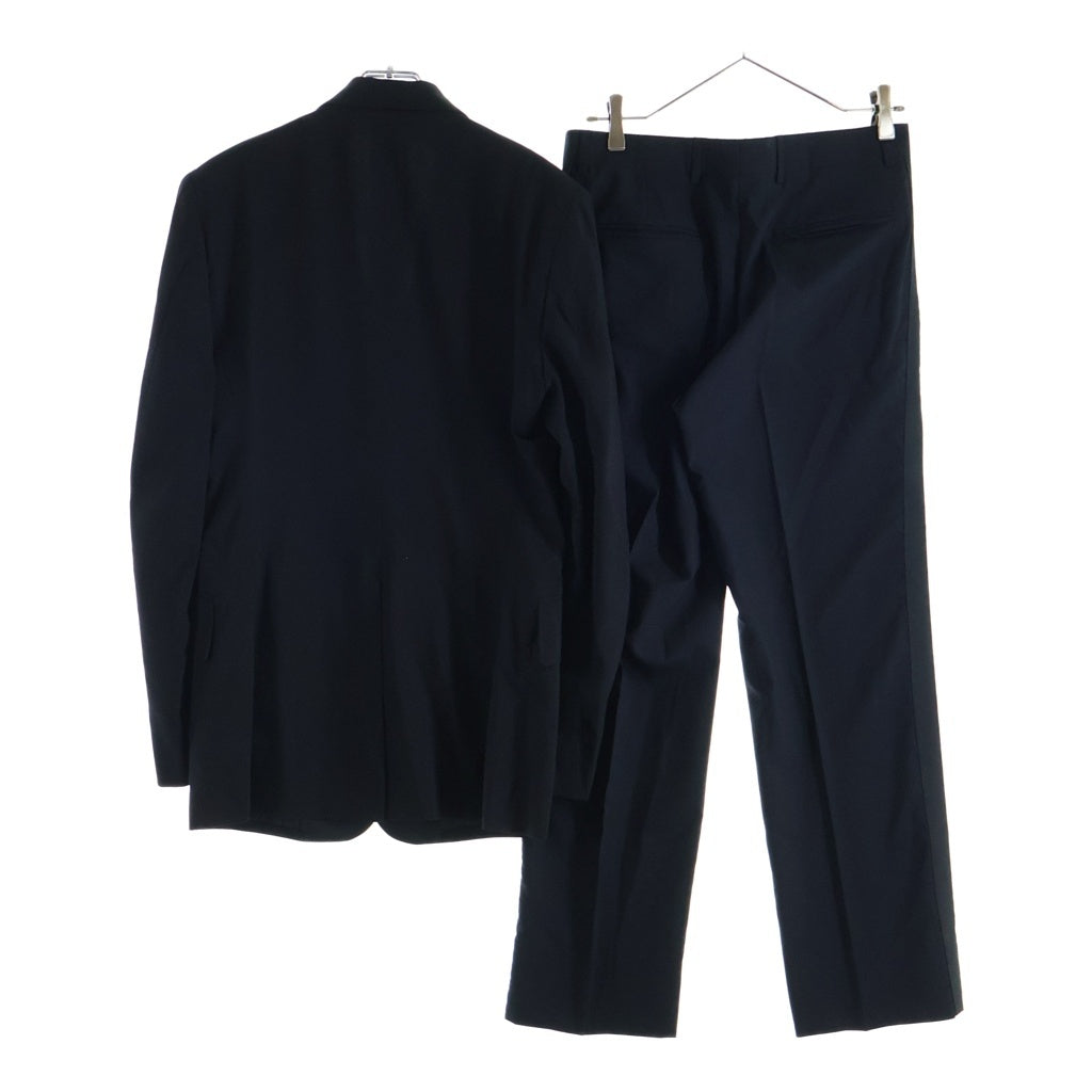 CosTUME NATIONAL HOMME(コスチューム ナショナル オム) ショールカラー 1B サイドライン ウール テーラードジャケット スラックス パンツ セットアップ ブラック 40-G117/40-P093