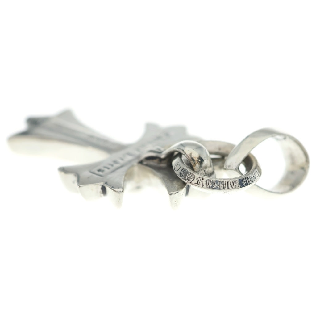 CHROME HEARTS(クロムハーツ) CH CRS SML W/BALE Wベイル スモールCHクロス ペンダントトップ シルバー BCA218