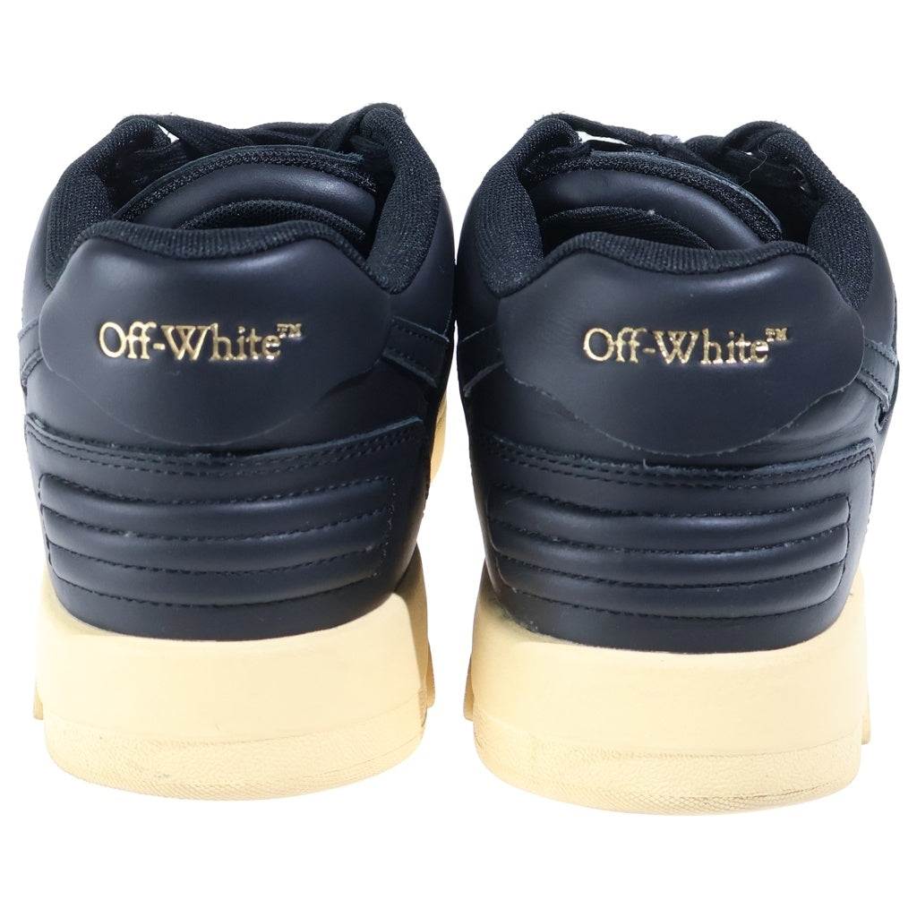 OFF-WHITE(オフホワイト) OUT OF OFFICE アウトオブオフィス レザー ローカットスニーカー ブラック OMIA189F23LEA0011010