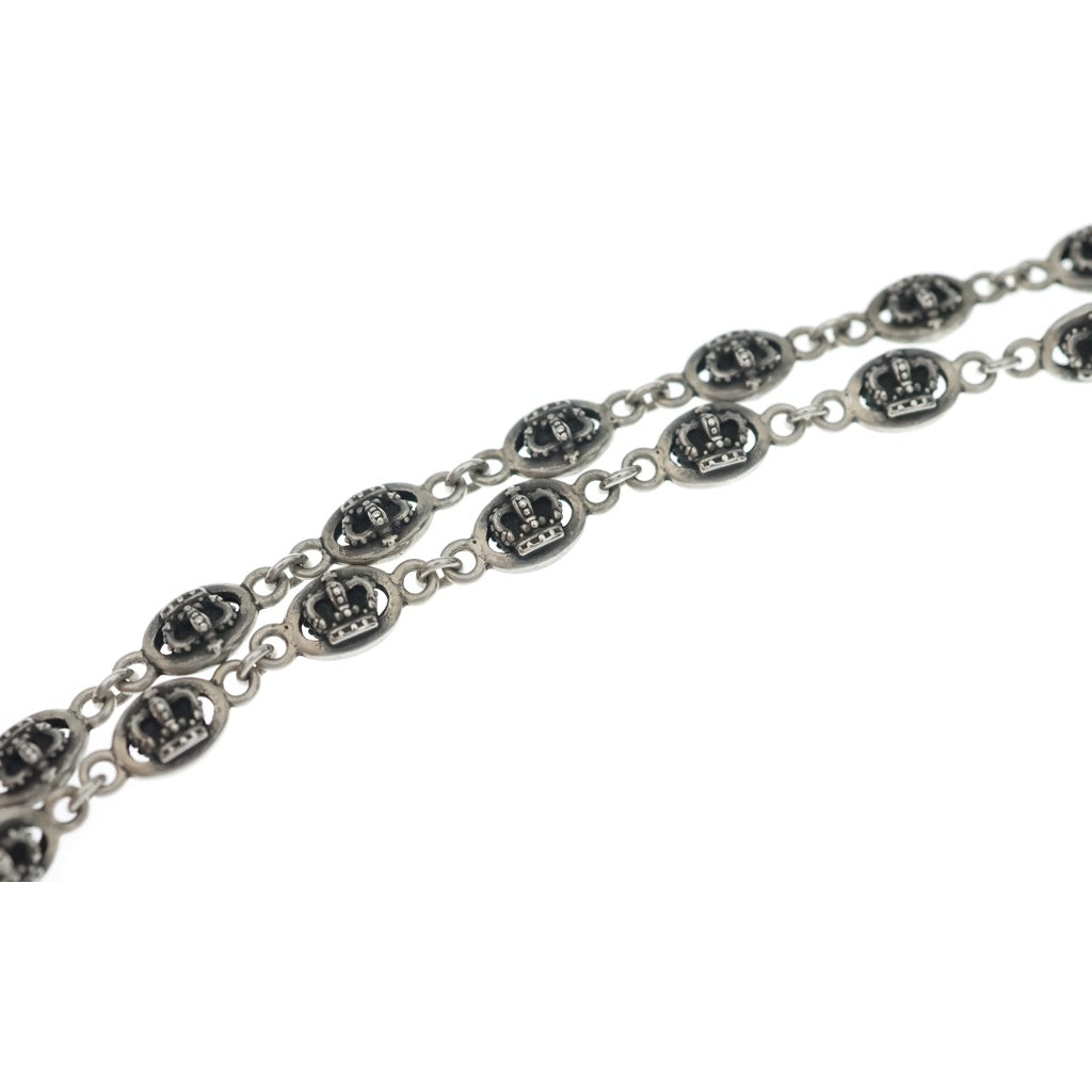 Justin Davis(ジャスティンデイヴィス) QE2 CHAIN クラウンモチーフ チェーンネックレス シルバー SNJ120