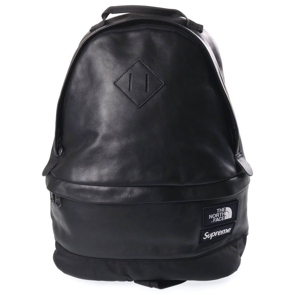 SUPREME(シュプリーム) 18AW ×THE NORTH FACE Leather Day Pack ザノースフェイス レザー デイ バッグパック リュック ブラック NF0A3G73