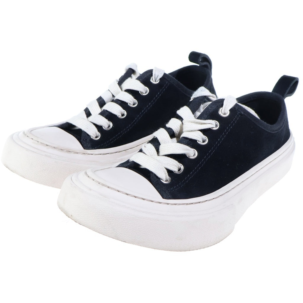 ANN DEMEULEMEESTER(アンドゥムルメステール) HALLI VULCANIZED LOW-TOP SNEAKERS ハリ ヴァルカナイズド ローカットスニーカー レディース ブラック/ホワイト B0014098 LT199 D0094
