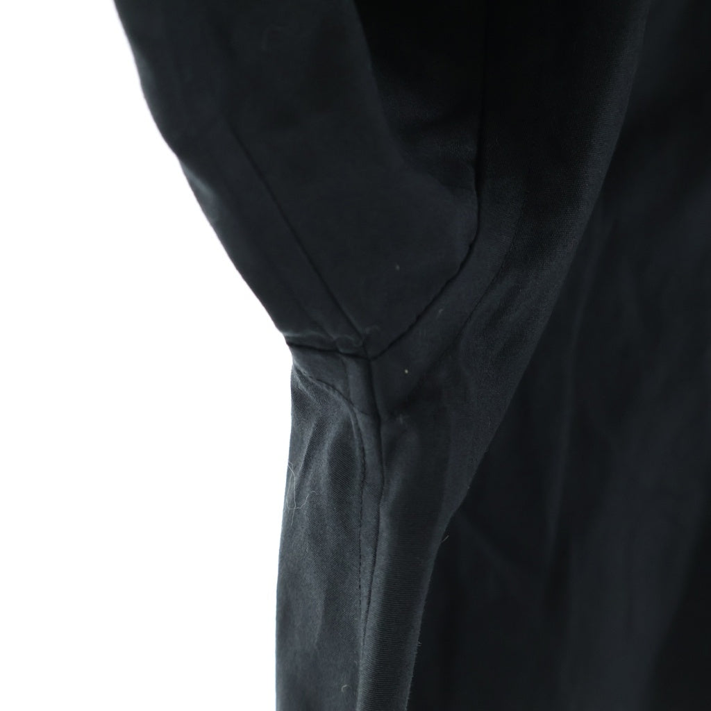 JOHN LAWRENCE SULLIVAN(ジョンローレンスサリバン) 24SS BROADCLOTH CROPPED SHIRT ブロード クロップド 長袖コットンシャツ レディース ブラック 3C007-0224-20