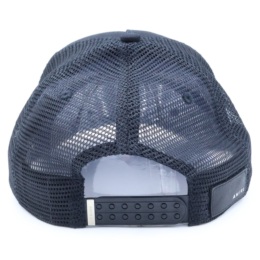 AMIRI(アミリ) MA LOGO TRUCKER HAT ロゴ トラッカー 6パネル メッシュキャップ 帽子 ブラック XMAH009