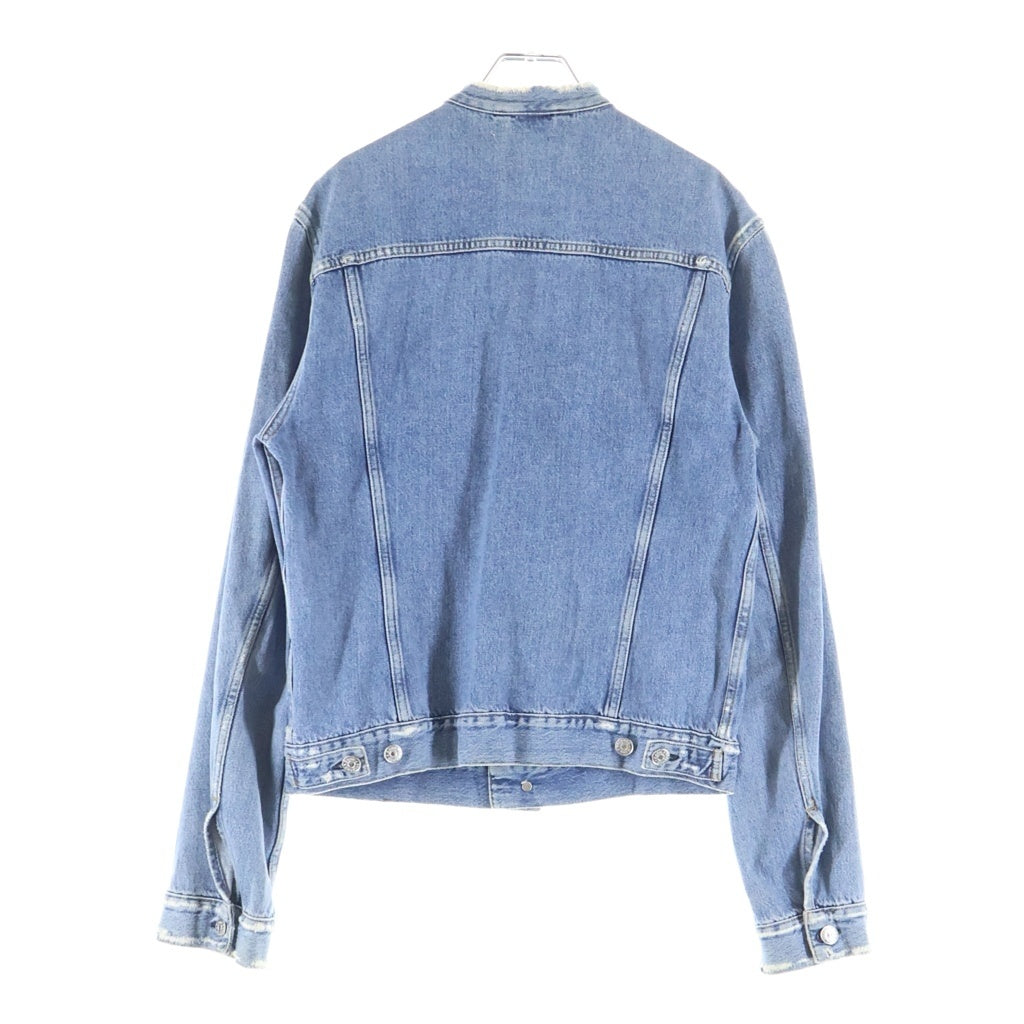 Acne Studios(アクネ ストゥディオズ) 16SS WHO IND FRAY フー フレイ ノーカラー デニムトラッカージャケット インディゴ