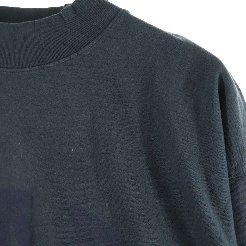 Yeezy Gap Engineered by Balenciaga(イージー ギャップ エンジニアードバイ バレンシアガ) Dove Long-Sleeve Tee ドーヴ ロゴプリント モックネック長袖Tシャツ カットソー グリーン 471305-02-1