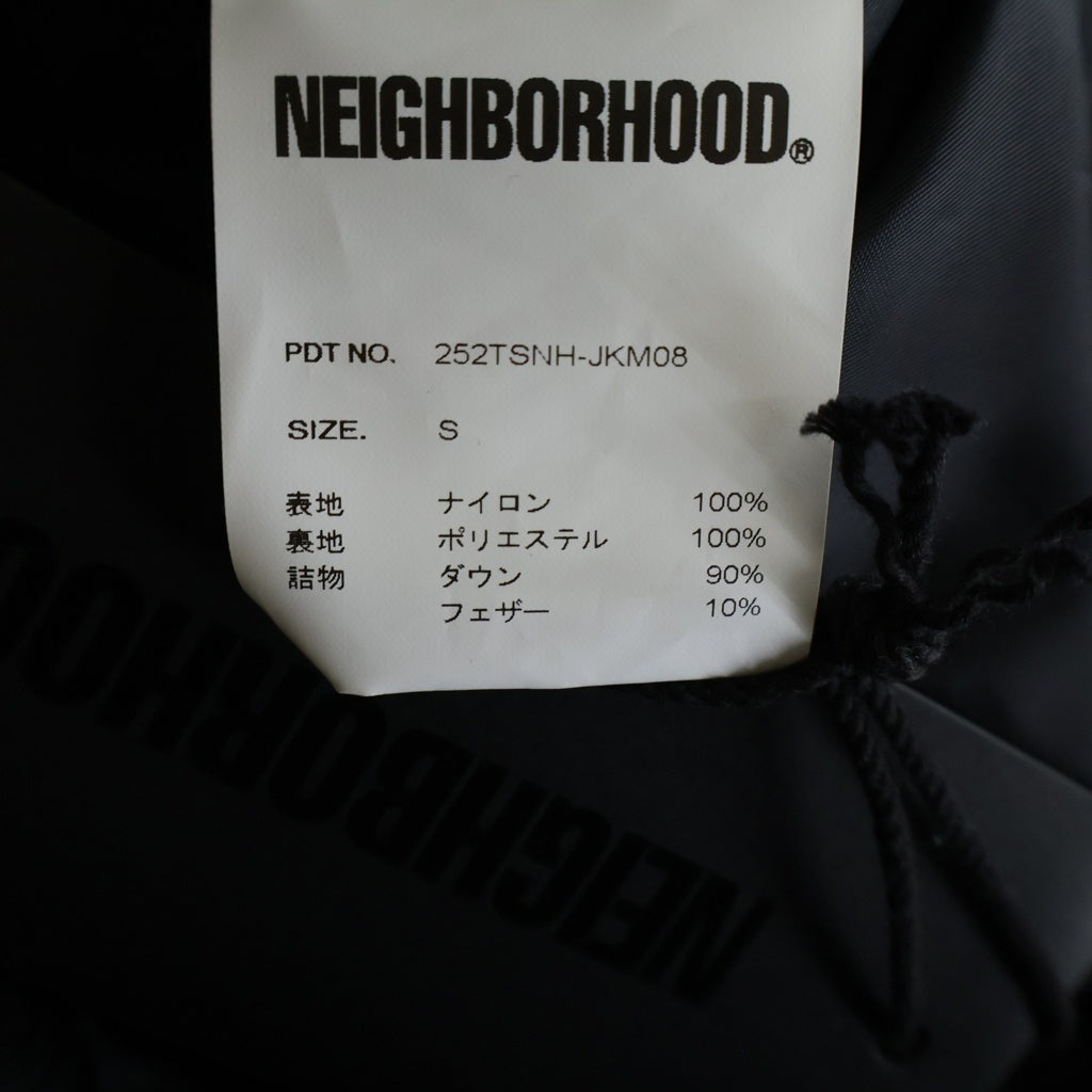 NEIGHBORHOOD(ネイバーフッド) 25AW CLASSIC DOWN JACKET バックロゴ刺繍 クラシックダウンジャケット ネイビー 252TSNH-JKM08