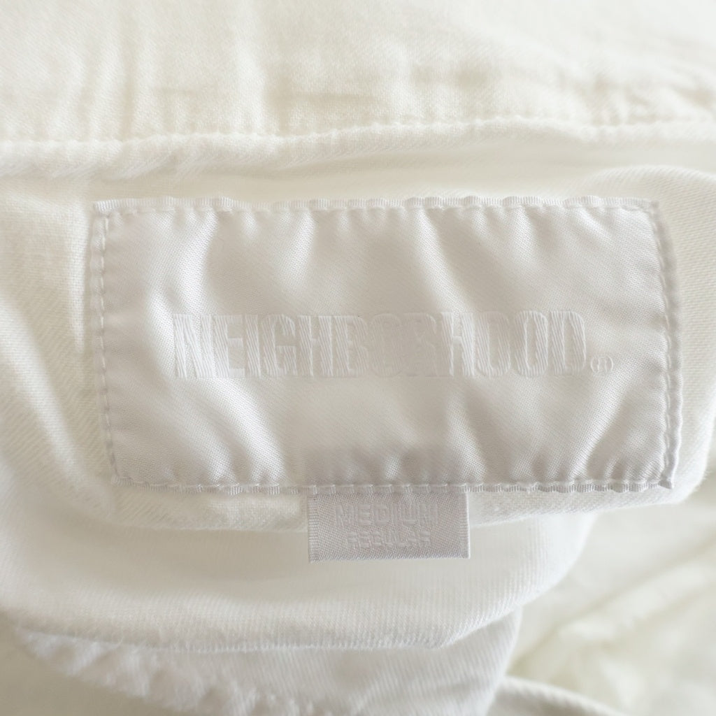 NEIGHBORHOOD(ネイバーフッド) 26SS BW. DP WIDE PANTS ジップフライ ワイドデニムパンツ ホワイト 261AQNH-PTM07