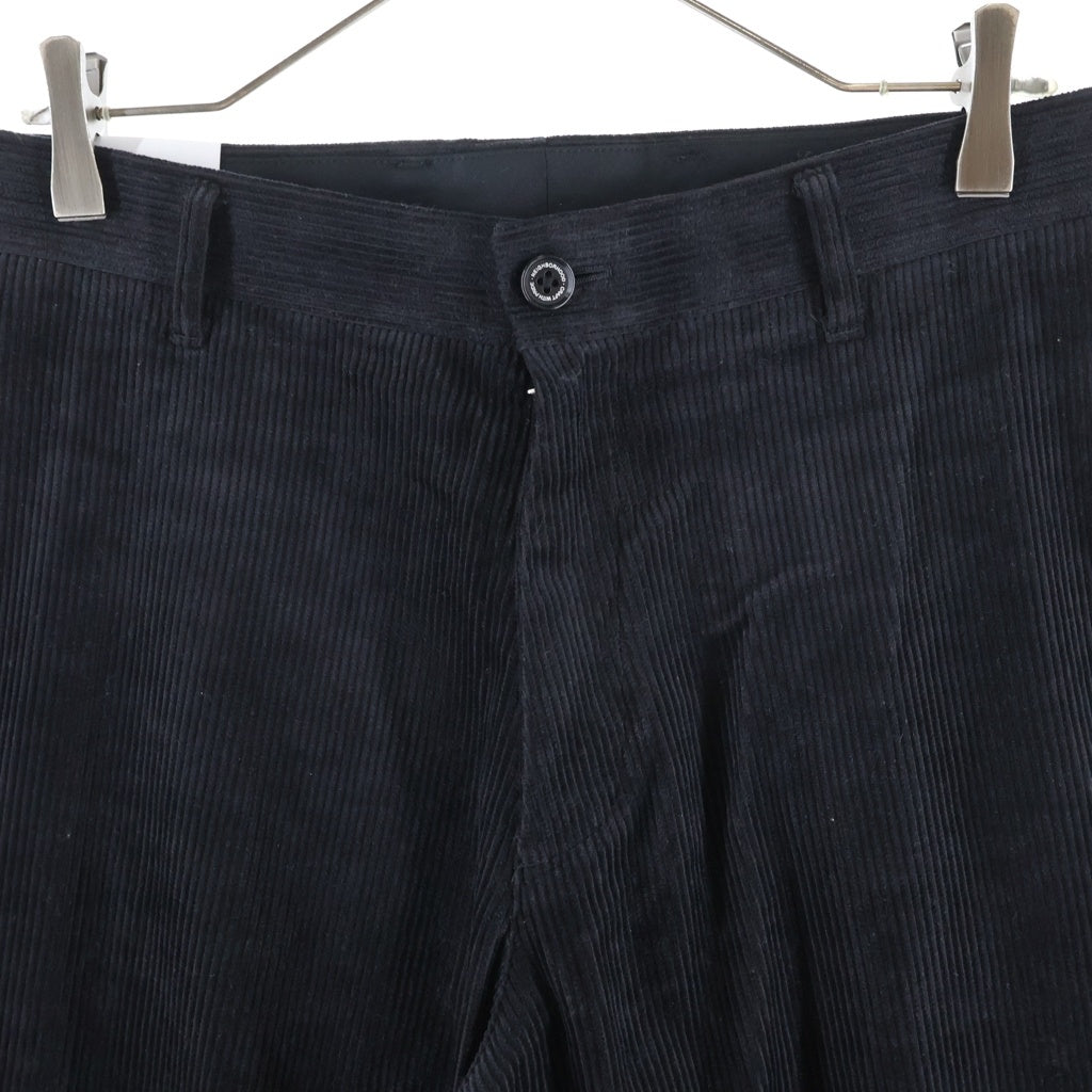 NEIGHBORHOOD(ネイバーフッド) 25AW CORDUROY PLAIN PANTS コーデュロイ プレーンスラックスパンツ ブラック 252ZANH-PTM05