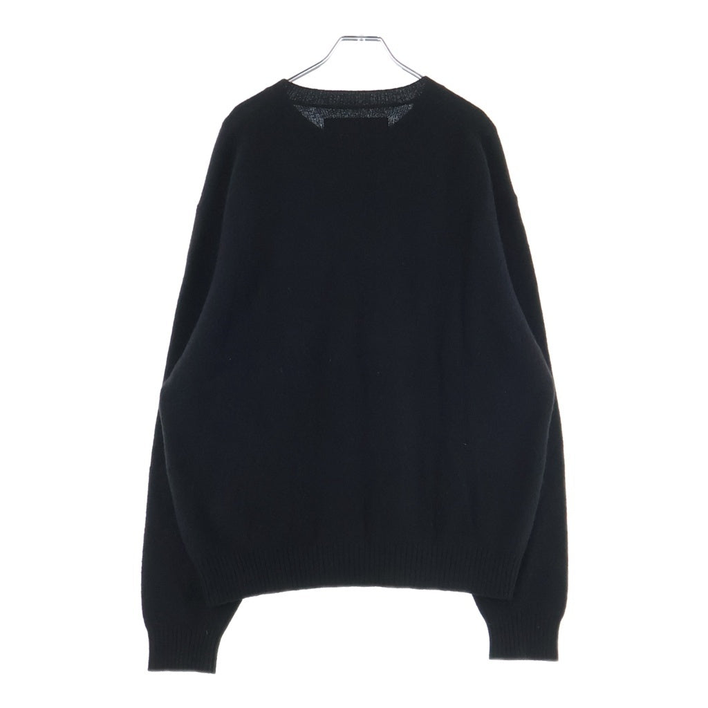 NEIGHBORHOOD(ネイバーフッド) 23AW YAK PLAIN SWEATER ヤクウール プレーン クルーネックニットセーター ブラック 23213NH-KNM01
