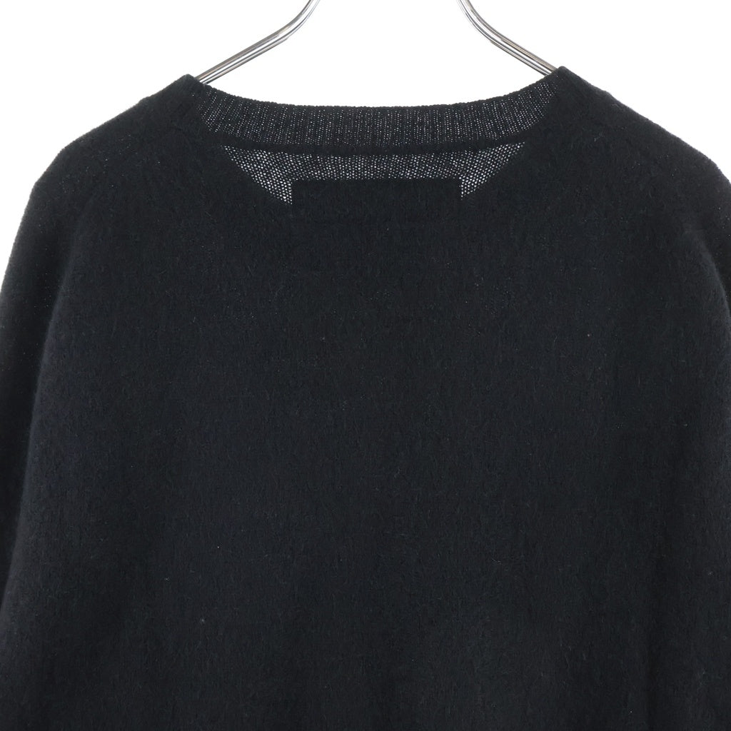 NEIGHBORHOOD(ネイバーフッド) 23AW YAK PLAIN SWEATER ヤクウール プレーン クルーネックニットセーター ブラック 23213NH-KNM01