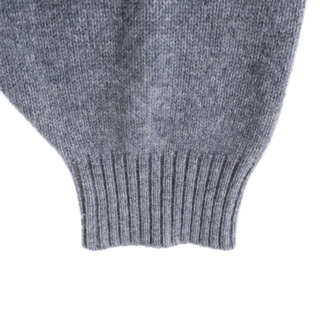 NEIGHBORHOOD(ネイバーフッド) 24AW CASHMERE CREWNECK SWEATER カシミヤ クルーネックニットセーター グレー 242NGNH-KNM01