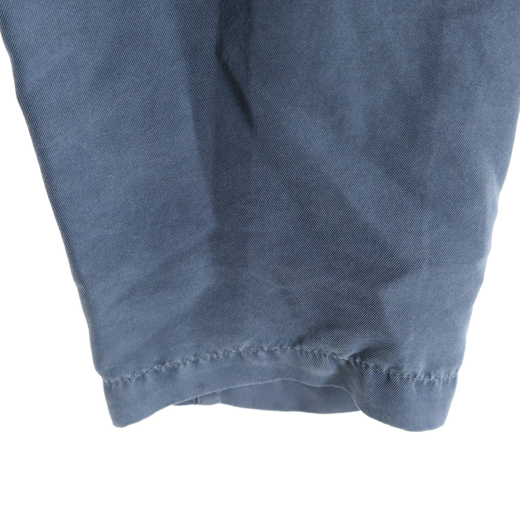 KITH(キス) 26SS &KIN GARMENT DYED SILK YARDLEY SHIRT ガーメントダイ ヤードレー シルクシャツジャケット ブルー KHM034899