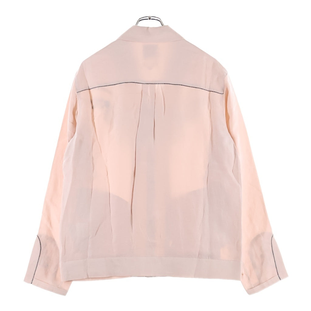 KITH(キス) 26SS &KIN CUPRO LINEN WALLY SHIRT キュプラリネン フラワー刺繍 ウォーリー 長袖シャツ ピンク KHM034892