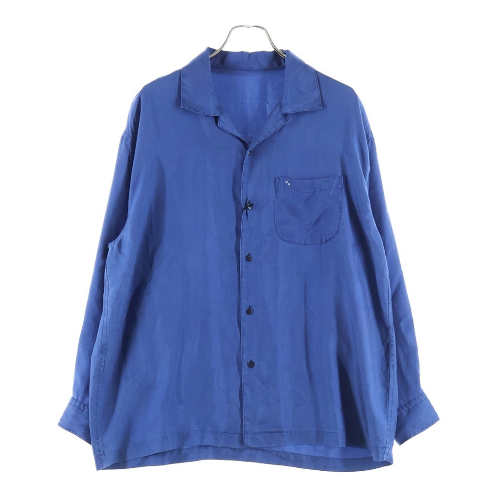 Porter Classic(ポータークラシック) H/W INDIGO SILK LONG SHIRT 藍染 長袖シルクシャツ ブルー PC-024-3935